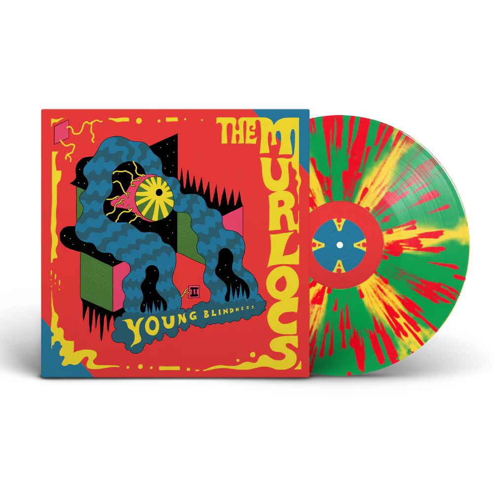 THE MURLOCS - YOUNG BLINDNESS - YELLOW /GREEN RED SPLATTER VINYL LP - Wah Wah Records