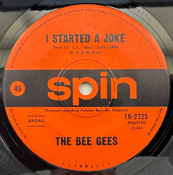 THE BEE GEES - I STARTED A JOKE / KILBURN TOWERS - VINYL - Wah Wah Records