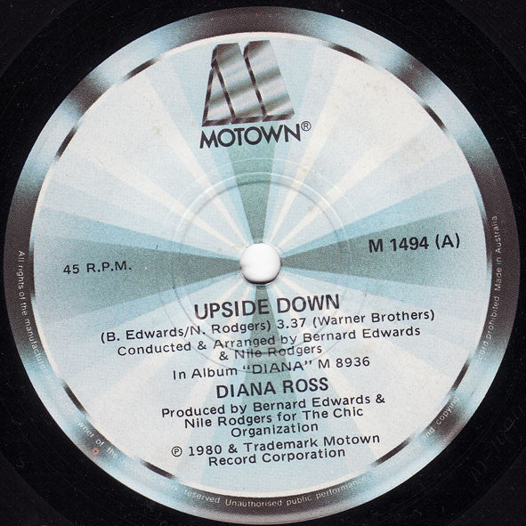 DIANA ROSS - UPSIDE DOWN / FRIEND TO FRIEND - VINYL - Wah Wah Records