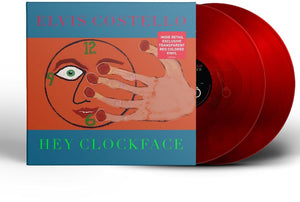 ELVIS COSTELLO - HEY CLOCKFACE - INDIE EXCLUSIVE TRANSPARENT RED VINYL 2LP - Wah Wah Records