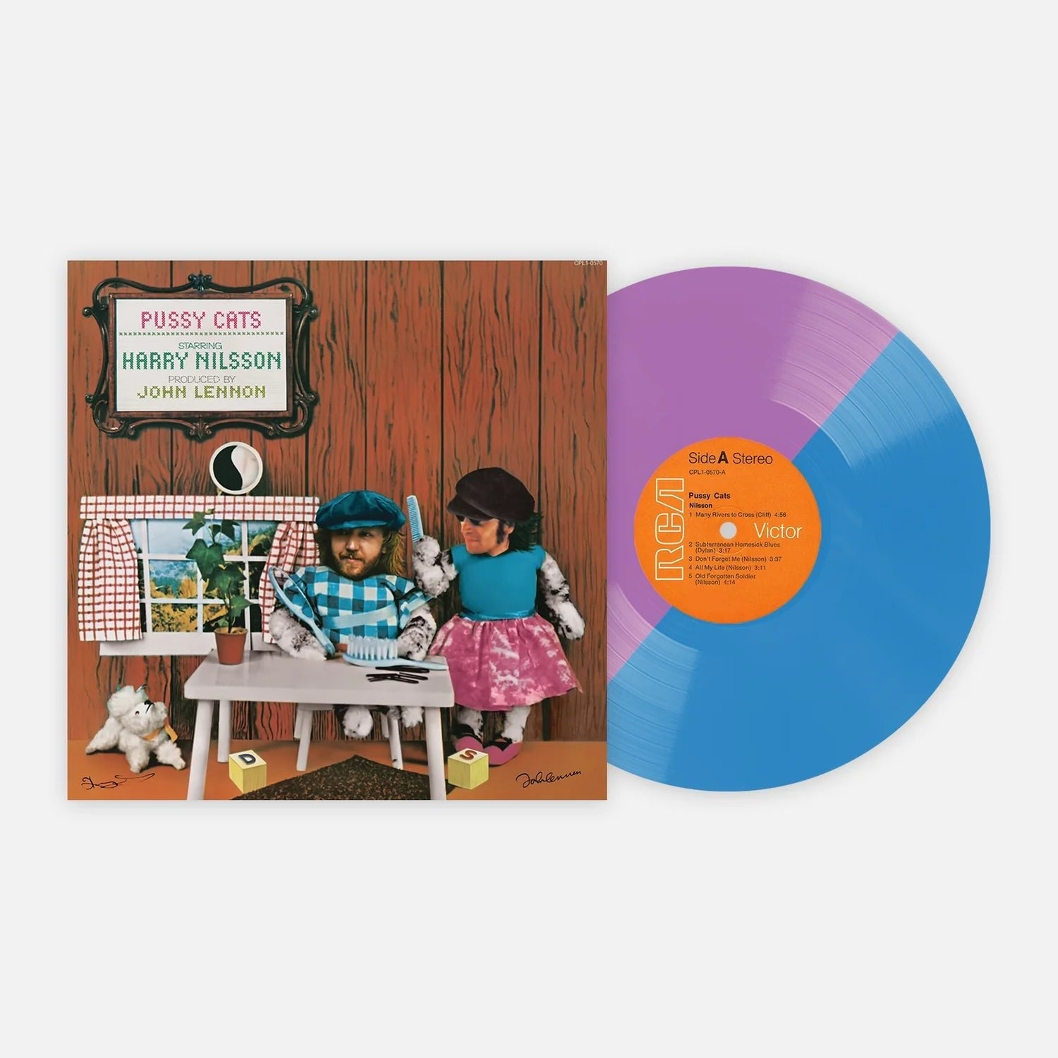 HARRY NILSSON - PUSSY CATS - SPLIT COLOUR VINYL LP - Wah Wah Records