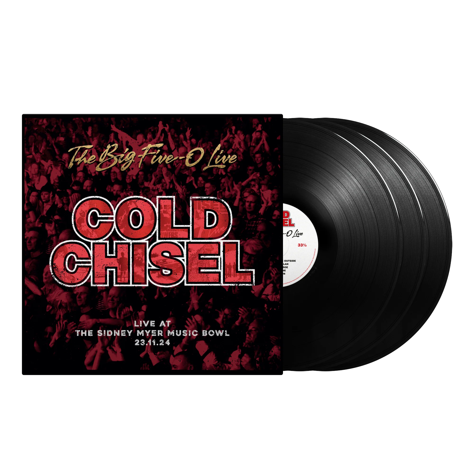 COLD CHISEL - THE BIG FIVE-O LIVE - 3LP VINYL - Wah Wah Records