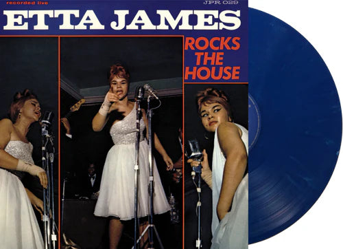 ETTA JAMES - ROCKS THE HOUSE - BLUE VINYL LP - Wah Wah Records