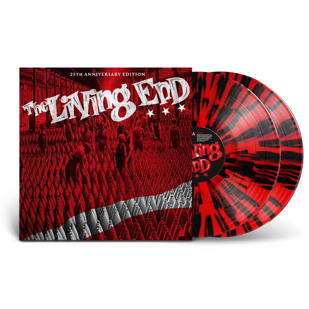 THE LIVING END - THE LIVING END - 25TH ANNIVERSARY  EXPANDED EDITION - RED & BLACK SPLATTER VINYL 2LP - Wah Wah Records