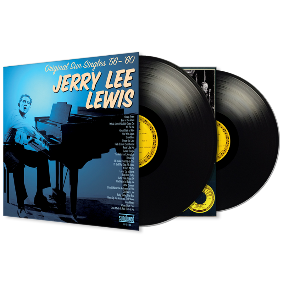JERRY LEE LEWIS - ORIGINAL SUN SINGLES ‘56 - ‘60 - VINYL 2LP- Wah Wah Records