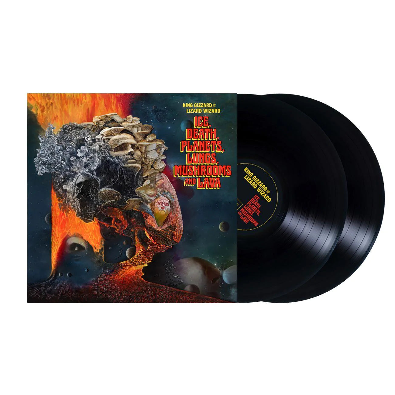 KING GIZZARD AND THE LIZARD WIZARD - ICE, DEATH, PLANETS, LUNGS, MUSHROOMS AND LAVA - VINYL - Wah Wah Records