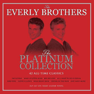 THE EVERLY BROTHERS - THE PLATINUM COLLECTION - 3LP SILVER VINYL - Wah Wah Records