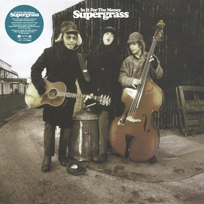 SUPERGRASS - IN IT FOR THE MONEY - LTD EDITION TURQUOISE LP & WHITE 12'' VINYL - Wah Wah Records