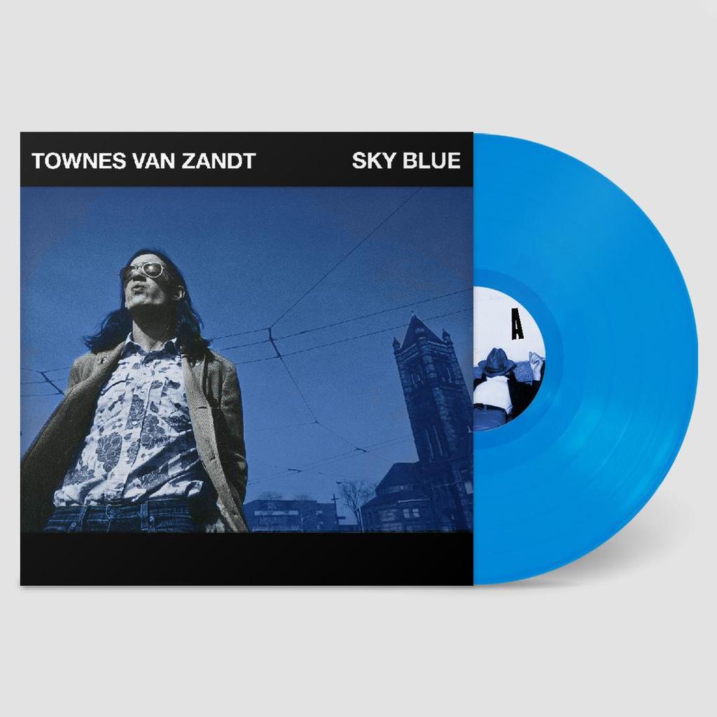 TOWNSE VAN ZANDT - SKY BLUE - BLUE VINYL LP - Wah Wah Records