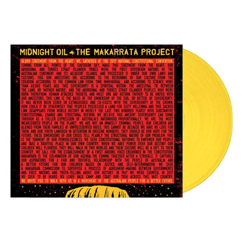MIDNIGHT OIL - THE MAKARRATA PROJECT - YELLOW VINYL LP - Wah Wah Records